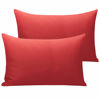 Picture of NTBAY Microfiber Toddler Pillowcases with Envelope Closure, 2 Pack 100% Brushed Microfiber Super Soft Travel Kids Nursery Pillow Cases, 14"x20" Fits Pillows Sized 12"x16" 13"x18" 14"x19", Wine Red
