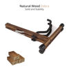 Picture of MUSO Natural Wood Guitar Stand, A-Frame Folding, Easy Assembly and Portable, For Guitar,Bass,Ukulele,Banjo,Cello,Mandolin,Durable and Solid Holder (Zebra)