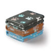 Picture of Luciphia 1 Pack 3 Blankets Fluffy Premium Fleece Pet Blanket Flannel Paw Printed Throw for Dog Cat(Medium 30x20'', Grey/Brown/Blue)