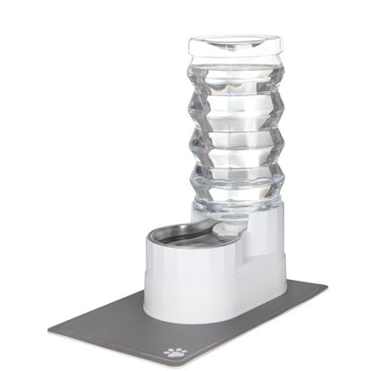 Picture of RIZZARI Automatic 9L Raised Pet Waterer,100% BPA-Free, Gravity Stainless Steel Water Dispenser for Cats and Small and Medium-Sized Dogs