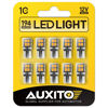 Picture of AUXITO 194 LED Light Bulb Amber Yellow 168 2825 W5W T10 Wedge 14-SMD LED Replacement Bulbs for Car Dome Map Door Courtesy License Plate Lights, Pack of 10