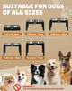 Picture of Jovrun Elevated Dog Bowls, Dog Feeder with 2 Stainless Steel Bowls &1 Slow Feeder Dog Bowls, 5 Heights Adjustable Raised Dog Bowls Stand for Medium Large Dogs, Dog Food Bowls with Non-Slip Feet
