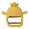 Picture of Socub Silicone Baby Teether Toy for Infants 12+ Months, BPA Free Anti-Drop Silicone Mitten Teething Toy for Soothing Sore Gums, Baby Chew Toys for Sucking Needs, Mango