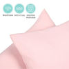 Picture of TILLYOU Toddler Pillowcase 2 Pack with Envelope Closure,13" x 18" Silky Soft Microfiber Travel Kids Pillowcase for Boys and Girls, Pink