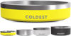 Picture of Coldest Dog Bowl - Anti Rust Metal & Non Slip Dog Bowls Large, Spill Proof Heavy Duty 3 Layers Insulated Dog Bowl - Food and Water Bowl for Dogs, Cats & Pets, Dishwasher Safe (21 oz, Solar Yellow)
