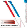Picture of UNCO- Pencil Tire Pressure Gauge, 2 Pack, Blue & Red, 10-75 PSI, Tire Gauges for Tire Pressure, Tire Gauge, Air Pressure Gauge for Tires, Tire Air Gauge Tire Pressure, Car Tire Pressure Gauge