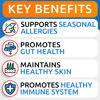 Picture of BARK&SPARK Dog Allergy Relief Chews (180 Treats) - Anti-Itch Skin & Coat Supplement - Omega 3 Fish Oil - Itchy Skin Relief Treatment Pills - Itching&Paw Licking - Dry Skin & Hot Spots - Chicken Liver