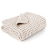 Picture of Konssy Waffle Baby Blankets, Nursery Blankets for Boys Girls, Swaddle Blankets Neutral Soft Lightweight Toddler and Kids Throw Blankets(Oat)