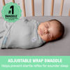Picture of SwaddleMe by Ingenuity Original Swaddle, Size Small/Medium, For Ages 0-3 Months, 7-14 Pounds, Up to 26 Inches Long, 3-Pack Baby Swaddle Blanket Wrap