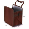 Picture of Ginsco Foldable Car Trash Can 2 Gallons, Hanging Car Trash Bag, Large Capacity Car Garbage Can, Water-Resistant Leakproof Car Can, Car Organizer for Camping, Car Interior Accessories (Brown)