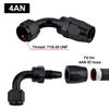 Picture of EVIL ENERGY 4AN Hose End Fitting 90 Degree Swivel for CPE Braided Hose Black 2PCS