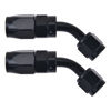 Picture of EVIL ENERGY 12AN Hose End Fitting 45 Degree Swivel for CPE Braided Hose Black 2PCS