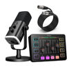 Picture of FIFINE Gaming Equipment Bundle, Dynamic XLR/USB Gaming Microphone Set with Streaming Audio Mixer for Podcast Recording Video Vocal, RGB Gamer Set with Volume Fader/XLR Interface for PC-AmpliGame KS5