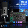 Picture of FIFINE Gaming Equipment Bundle, Dynamic XLR/USB Gaming Microphone Set with Streaming Audio Mixer for Podcast Recording Video Vocal, RGB Gamer Set with Volume Fader/XLR Interface for PC-AmpliGame KS5