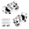 Picture of Super Loud Train Horns, Car Waterproof Durable Air Electric Snail Horn, 12V Raging Sound Air Horns Replacement Kit, Automotive Accessories Universal for Car, Motorcycle, Truck, Bike, Boat (Silver)