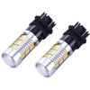 Picture of 3157 3057 3357 4157 Turn Signal White Yellow Amber Switchback Led Light Bulbs 22 SMD with Projector, for Standard Socket, Not CK, Pair of 2