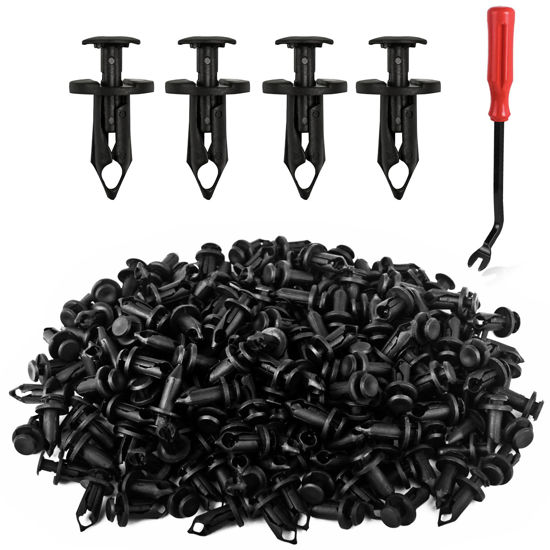 Picture of UNIGT 150pcs ATV UTV Body Fastener Rivets Push Pin Compatible with Can Am 293150089 Polaris 7661855 RZR Ranger Suzuki Kawasaki Rancher 90653-HC4-900 Plastic Fender Clips
