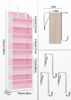 Picture of TAHAVICE 2 Pack Over The Door Storage Organizer with 5 Pockets 10 Mesh Pockets, 44 lbs Weight Capacity Door Hanging Organizers and Storage for Bedroom,Bathroom,Nursery,Kidroom,Babyroom