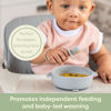 Picture of Upward Baby 3 pack Silicone Baby Feeding Spoon with Anti Choke Barrier - Baby Spoons Self Feeding 6 Months, First Stage Infant Supplies and Toddler Utensils, Baby Led Weaning Soft-Tip Training Spoon