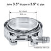 Picture of EVIL ENERGY 3.5 Inch V Band Clamp with Flange Male Female Stainless Steel