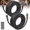 Picture of XLR Cables 25FT/8M 2 Packs, Premium Heavy Duty Balanced Microphone Cable with 3-Pin XLR Male to Female Microphone Cord Connector Compatible with Microphones,Mixer,Speaker Systems,Preamps and More