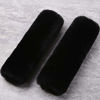 Picture of OGLAND Authentic Sheepskin Car Seat Belt Pad,2 Pack Soft Seat Belt Cover for Shoulder Pad Neck Cushion Protector Car Accessories by Genuine Natural Merino Wool (Black)