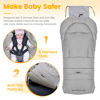 Picture of Orzbow Warm Bunting Bag Universal,Stroller Sleeping Bag Cold Weather,Waterproof Toddler Footmuff (Light Grey, Large)
