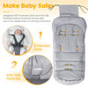 Picture of Orzbow Warm Bunting Bag Universal,Stroller Sleeping Bag Cold Weather,Waterproof Toddler Footmuff (Beige, Large)