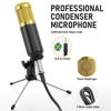 Picture of Facmogu F998 Podcast Equipment Bundle, Audio Interface & BM800 Condenser Microphone with Tripod Stand, Professional Recording Studio Package for Live Streaming, Broadcast, Recording, YouTube, TikTok
