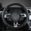 Picture of West Llama Car Steering Wheel Cover for Ford Escape,Explorer,Fusion,Focus,Bronco,Transit,Edge(Diamond Quilted - Black+Gray- Standard Size)