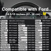 Picture of West Llama Car Steering Wheel Cover for Ford Escape,Explorer,Fusion,Focus,Bronco,Transit,Edge(Diamond Quilted - Black+Gray- Standard Size)