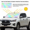 Picture of Windshield Sun Shade Foldable Car Front Window Covers for Car Accessories Sun Heat UV Rays Visor Protector Protection for Universal Cars SUV Truck (Rainbow)