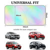 Picture of Windshield Sun Shade Foldable Car Front Window Covers for Car Accessories Sun Heat UV Rays Visor Protector Protection for Universal Cars SUV Truck (Rainbow)