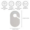Picture of 3 Sprouts Baby & Toddler Hanger Closet Dividers Set of 8 - Durable Baby Clothes Organizer, Nursery Closet Organization for Baby Clothing by Size or Age from Infant to Toddler Boy & Girl - Beige & Gray