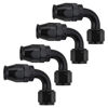 Picture of EVIL ENERGY 8AN PTFE Hose End Fitting 90 Degree Black for PTFE Hose Only 4PCS