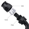 Picture of EVIL ENERGY 8AN PTFE Hose End Fitting 90 Degree Black for PTFE Hose Only 4PCS