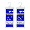 Picture of Handicap Placard Holder - Ultra Transparent Disabled Parking Permit Placard Protective Holder Cover with Large Hanger by Tbuymax (Set of 2)