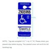 Picture of Handicap Placard Holder - Ultra Transparent Disabled Parking Permit Placard Protective Holder Cover with Large Hanger by Tbuymax (Set of 2)