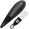 Picture of EASTROCK Guiro Instrument 3.3"x12" Fish Shaped Latin Percussion Instrument with 1 Scraper Musical Training Tool for Beginners and Professional Band Accompaniment Black（Upgraded Version）