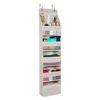 Picture of Univivi 6-Shelf Over Door Hanging Organizer Fabric Door Storage with 5 Large Pockets and 3 Small PVC Pockets Wall Mount Hanging Storage Organizers (Beige)…