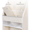 Picture of Univivi 6-Shelf Over Door Hanging Organizer Fabric Door Storage with 5 Large Pockets and 3 Small PVC Pockets Wall Mount Hanging Storage Organizers (Beige)…