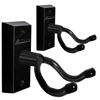 Picture of Onmiwod Ukulele Wall Mount Hanger 2 Pack, Black Hardwood U-Shaped Ukulele Holder Hanger, Ukulele Wall Mount Hook for Ukulele Banjo Mandolin Concert Pineapple Soprano Tenor and Baritone