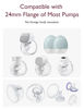 Picture of Momcozy Flange Insert 17mm Compatible with 24mm Flange/Shield of Most Pumps, Insert for Breast Pump Replacement Accessories, 4PCS 17mm