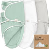 Picture of Baby Swaddle Sleep Sacks with Zipper - 3-Pack Newborn Swaddle Sack, Baby Swaddles Sleep Sack 0-3 Months, Wearable Blanket Baby, Baby Swaddle Blanket Wrap, Swaddle Sack, Easy Change Swaddle (Sage)