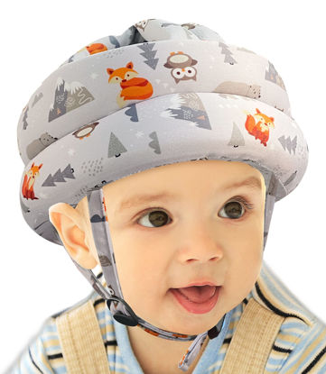 Picture of Baby Head Protector - Baby Helmet for Crawling Walking Running - No Bumps and Soft Cushion - Adjustable Protective Cap Infant Baby Safety Headguard - Toddler Helmets 6-12 Months 1-2 Years Old