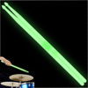 Picture of 5A Luminous Light Up Drum Sticks, Luminous Light Up Drumsticks, Bright Luminous Glow in The Dark Drumsticks, Bright Light Up Drum Sticks (Green)