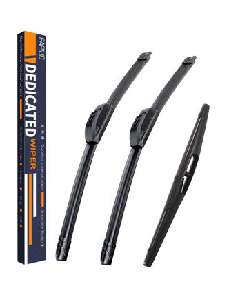 Picture of Replacement for Subaru Outback Legacy 2010-2014 Silent Wipers -FAPIUO Front and Rear Windshield Wipers 26"/19"+14" Full Blade Set (3 Pack)