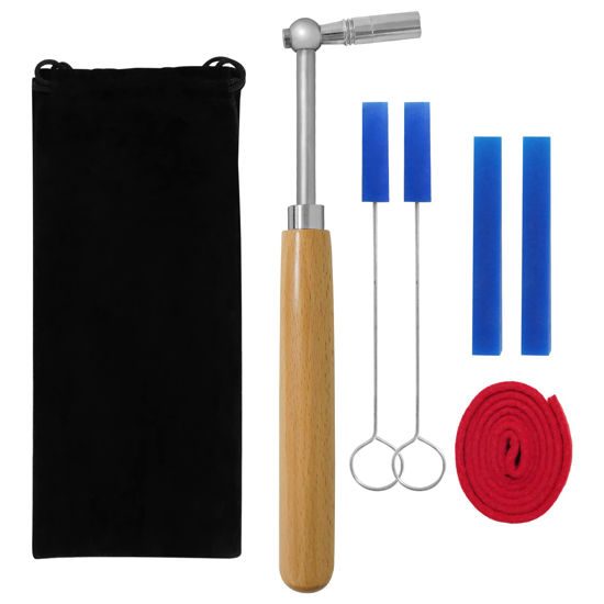 Picture of Professional Piano Tuning Kit, Piano Tuner Hammer Mute Kit Tools, Piano Tuning Lever Tools with Case, 6 Pcs…