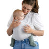 Picture of Solly Baby Wrap Carrier, Lightweight Hands-Free Baby Sling Carrier Newborns to Toddler, Infants 8-25 Lbs., Baby Registry Must Have, Baby Carrier Wrap, Newborn Baby Essentials, Natural + Grey Stripe