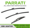 Picture of PARRATI® High Performance Premium All-Season Automotive Windshield Wipers with Rear Wiper Blades Replacement for 2016-2023 Toyota Prius,Easy DIY Install 28"+16"+16" (Set of 3)